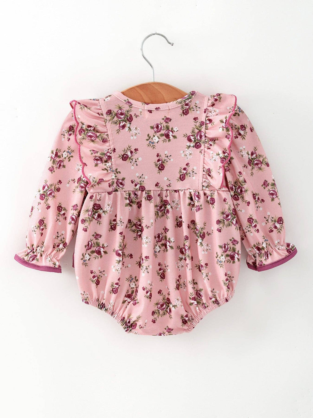 Floral Baby Girl Long Sleeve Bubble