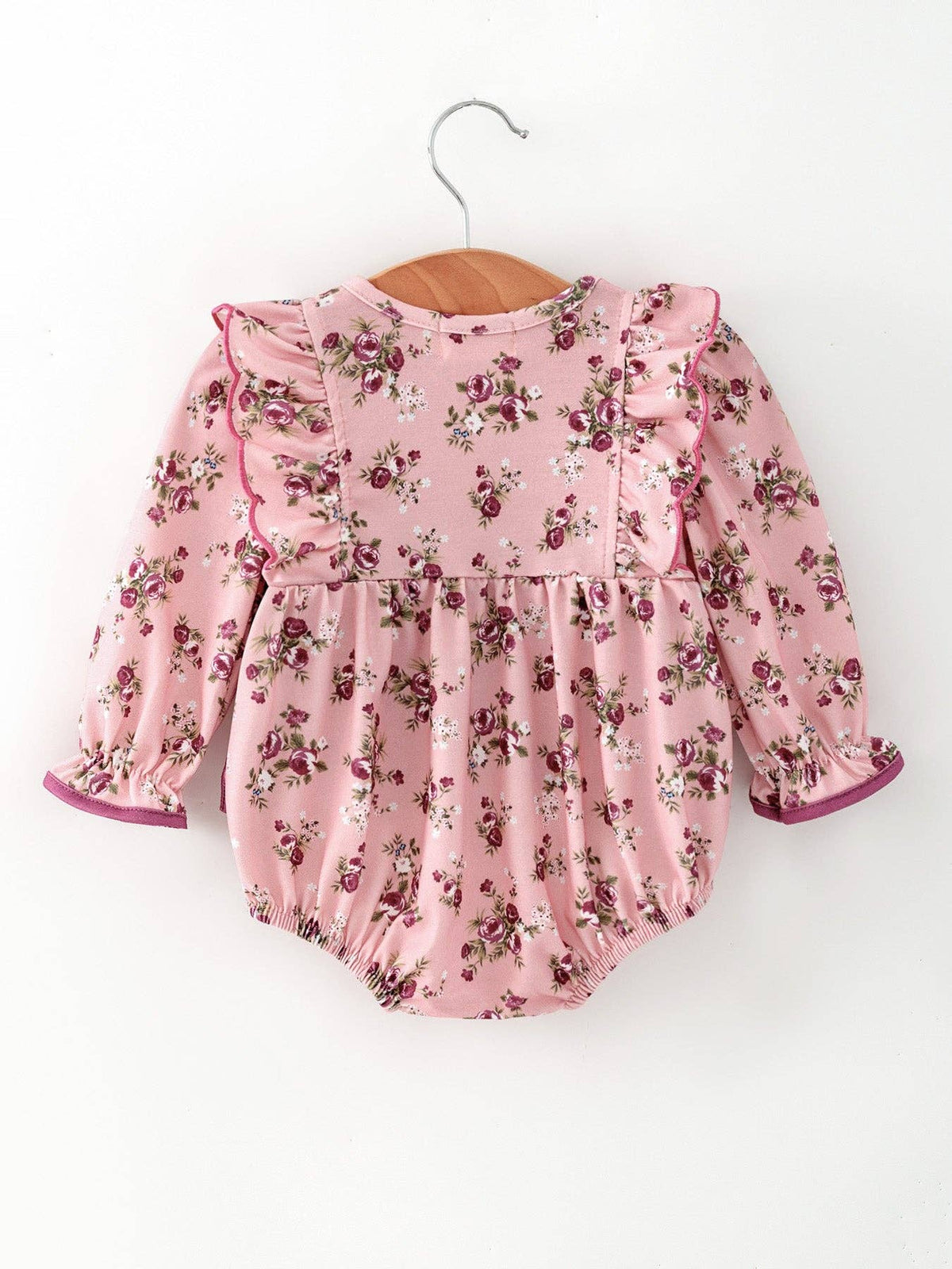 Floral Baby Girl Long Sleeve Bubble
