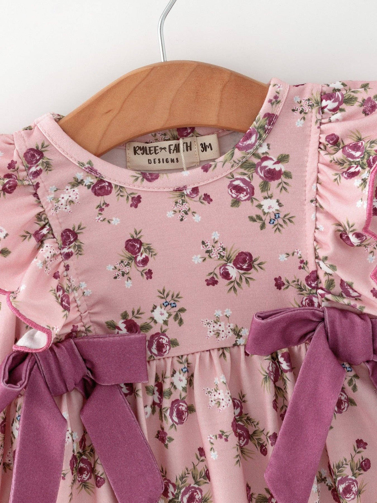 Floral Baby Girl Long Sleeve Bubble