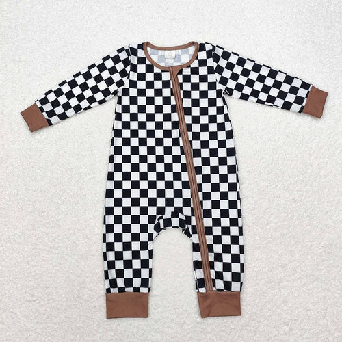 Black & White Checkered Bamboo Sleeper