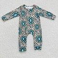 Chunky Turquoise Leopard Print Sleeper
