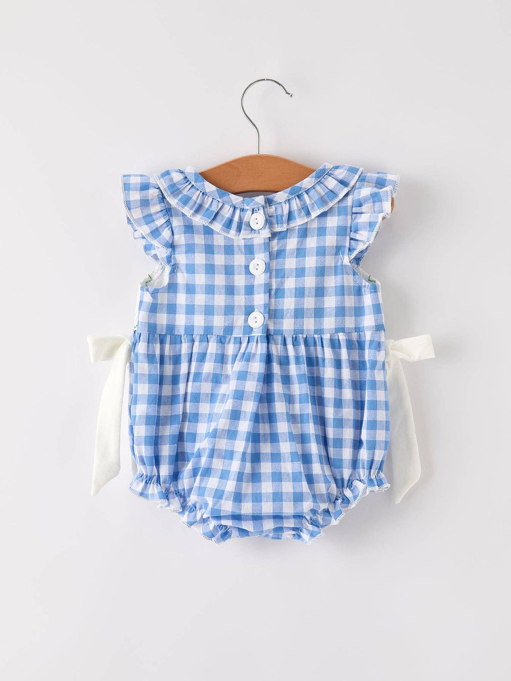 Pumpkin Smock Embroidery Romper