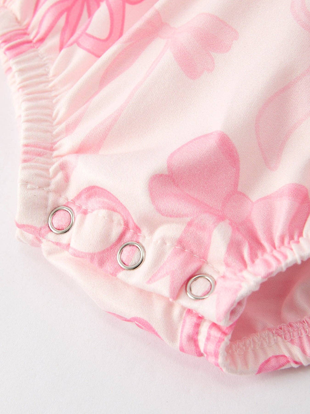 Pink Bow Print "Ruffle Butt" Bubble