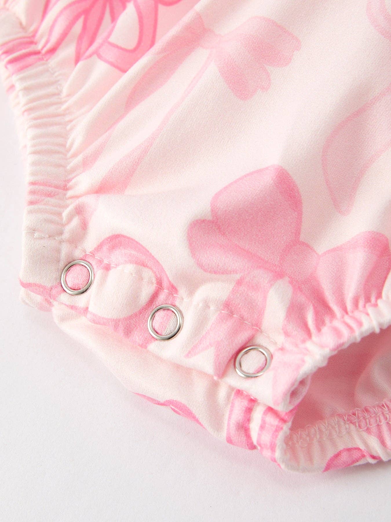 Pink Bow Print "Ruffle Butt" Bubble